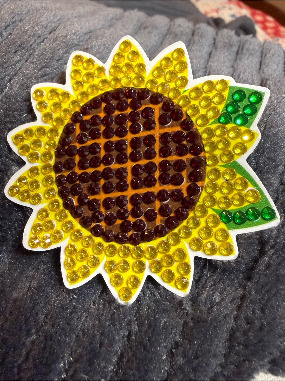Sunflower Sparkle magnet for Accessories - Yellow & Brown